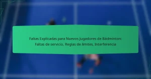 Faltas Explicadas para Nuevos Jugadores de Bádminton: Faltas de servicio, Reglas de límites, Interferencia