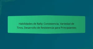 Habilidades de Rally: Consistencia, Variedad de Tiros, Desarrollo de Resistencia para Principiantes