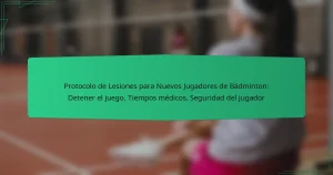 Protocolo de Lesiones para Nuevos Jugadores de Bádminton: Detener el juego, Tiempos médicos, Seguridad del jugador