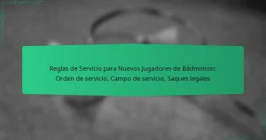 Reglas de Servicio para Nuevos Jugadores de Bádminton: Orden de servicio, Campo de servicio, Saques legales