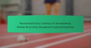 Resistencia Básica: Construcción de resistencia, Rutinas de práctica, Recuperación para principiantes