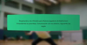 Respetando a los Oficiales para Nuevos Jugadores de Bádminton: Entendiendo la autoridad, Comunicación con los árbitros, Siguiendo las reglas